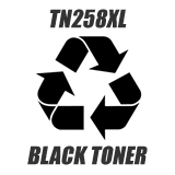 Tech-Remanufactured TN258XL Brother TN258XL Black High Yield Toner Cartridge